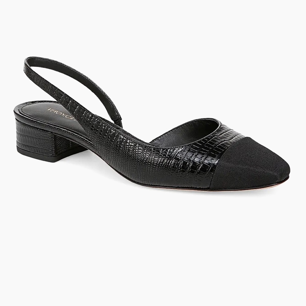 Veronica Beard Black Slingback Heels 8.5